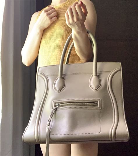 celine phantom bag grey|celine large phantom luggage tote.